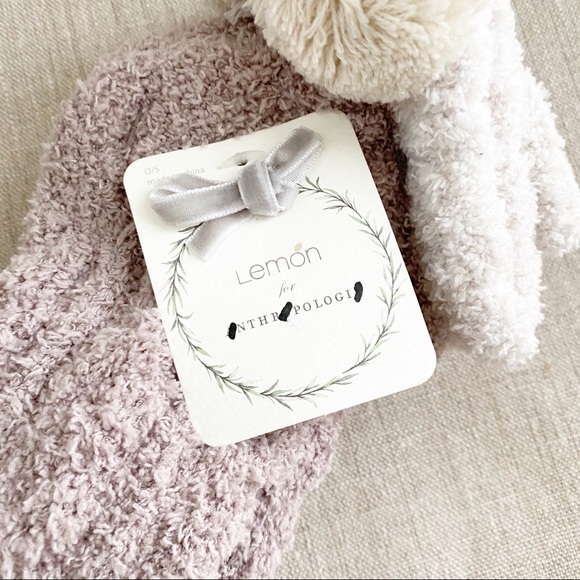 Anthropologie X Lemon Pom Cable-Knit Socks set - Picture 5 of 6